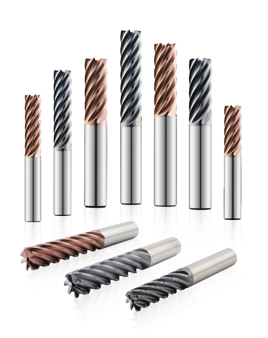 H-Carb end mill tool series with through coolant